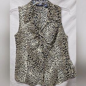 Blue Diamond Sleeveless Top sz L